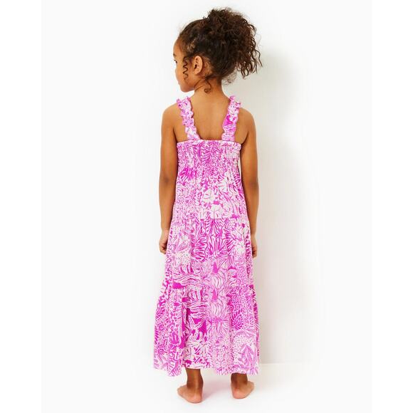 MINI HADLY MAXI DRESS, WILD FUCHSIA SWIPE RIGHT Size 4/5 NWT - Picture 1 of 5